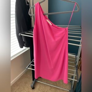 Charles Henry one shoulder dress